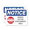 Signmission Rabies Vector Containment Area Sign With Symbol, 10 in W x Rectangle, Vinyl Decal OS-2PACK-NS-D-710-L-17952 - alternate 1